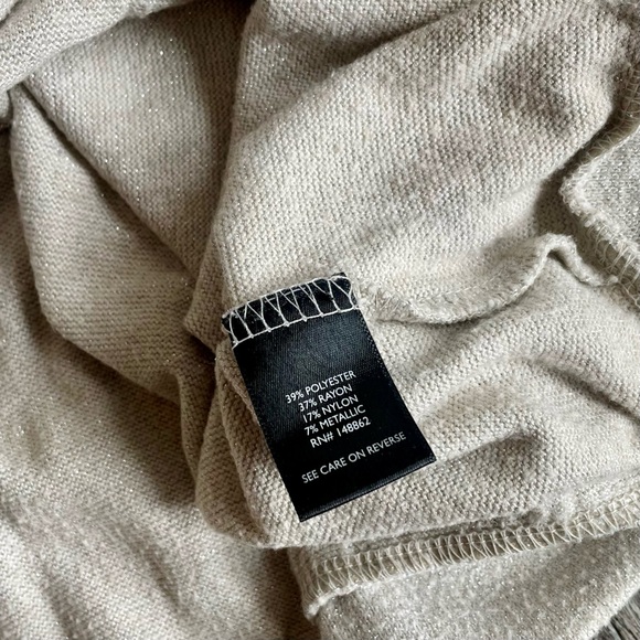 TORRID Sparkle Knit Drop Shoulder Shirred Sleeve Top - Picture 12 of 13